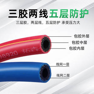 Manguera de Goma Tuosen Tools de 10 mm, Doble Color, para Soldadura y Corte con Oxígeno y Acetileno, Material SBR, Uso en Astilleros - Product Image 5