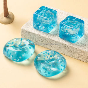 Juguete de Gel de Hielo Simulado en Forma de Cubo Unisex, Juguete de Plástico para Apretar y Aliviar la Presión en las Puntas de los Dedos para Niños y Niñas - Product Image 6