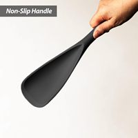 Ensemble de 2 spatules en silicone, surface antiadhésive, passe au lave-vaisselle, conception profonde sans couture, noyau renforcé pour remuer