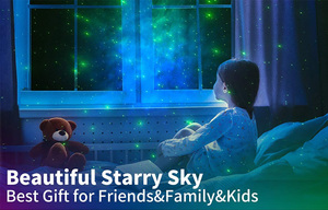 Mặt Trăng Tinh Vân Sao Và Hành Tinh Chiếu Với Điều Khiển Từ Xa Bt Âm Nhạc Ánh Sáng Đèn Ban Đêm Laser Sky Aurora Galaxy Chiếu Cho Trẻ Em - Product Image 6