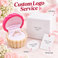 Boîte à bijoux en plastique sur mesure avec thème mariage et amour, forme personnalisée, finition flocage plaqué
