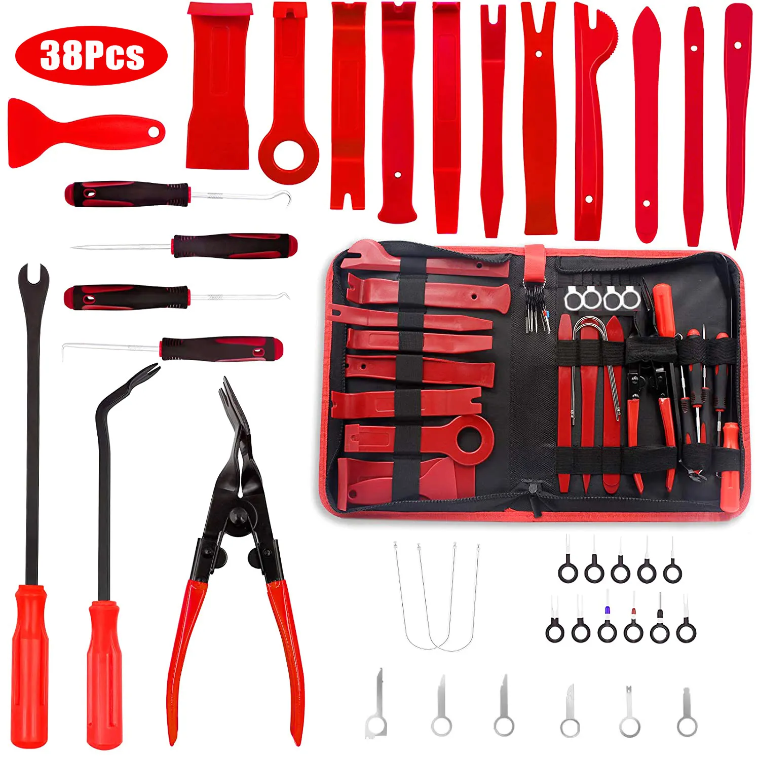 Gute 38-teilige Handwerkzeug-Set Pry Demontage Innen tür Clip Panel Trim Dashboard Removal Tool Kit Auto Car Opening Repair Tool