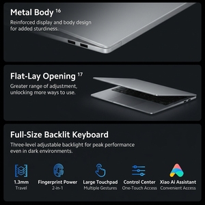 Nouveauté REDMI Book Pro 14/16 2026 Intel Ultra5/UltraX7 24G/32G+1TB SSD Ordinateur <span class=keywords><strong>portable</strong></span> en métal avec clavier anglais Prise US - Product Image 3