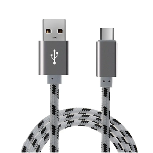 Câble USB de charge rapide personnalisé en Nylon tressé 2.1A 2.4A pour iPhone - Product Image 3