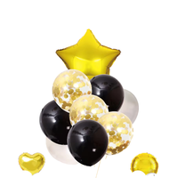 Ensemble de ballons en latex perlé scintillant de 18 pouces, ballons en aluminium pour la rentrée scolaire, décoration de fête de Noël