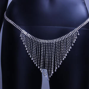 Ensemble de bikini <span class=keywords><strong>sexy</strong></span> <span class=keywords><strong>Komi</strong></span> avec strass, string, chaîne de corps, bijoux, accessoires de boîte de nuit - Product Image 3