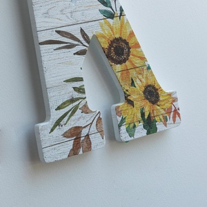 Recortes de <span class=keywords><strong>letras</strong></span> de madera, letrero de pared rústico, letreros colgantes decorativos del alfabeto para decoración de pared de boda - Product Image 6