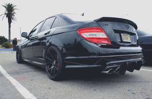 Lame de pare-choc arrière pour voiture en Fiber de carbone, accessoire de véhicule, classe C W204 C63 AMG C300, Sedan de Sport, 2012 up, W204 C63 - Product Image 5