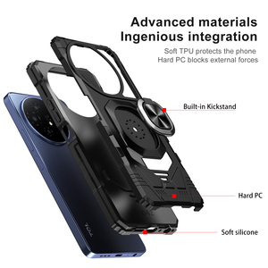 Fundas de teléfono móvil resistentes para <span class=keywords><strong>TCL</strong></span> 60 XE NxtPaper 5G 50 LE 40 XE 30 SE Ring Kickstand a prueba de golpes Bumper Protection Phone Cover - Product Image 3