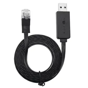 Konsol USB ke RJ45, kabel Debug USB 2.0 UOTEK mudah terhubung