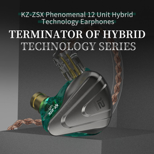 หูฟัง <span class=keywords><strong>KZ</strong></span> <span class=keywords><strong>ZSX</strong></span> 5BA+1DD 6 ไดรเวอร์ ไฮบริด IEM แบบมีสาย สำหรับผู้รักเสียงเพลง หัวต่อแบบถอดได้ 2 พิน หูฟังแบบใส่ในหู เสียงไฮไฟ เบสหนัก สำหรับการฟังเพลงและมอนิเตอร์เสียง - Product Image 2