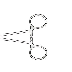 Pince à artères Crile de qualité professionnelle 140 mm, droite/courbée, dentée, en acier inoxydable, à serrage manuel - Product Image 3