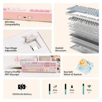 Clavier mécanique sans fil TH108 pleine taille OEM ODM pour le gaming avec batterie 8000 mAh, joint crémeux, 108 touches, échange à chaud, personnalisable