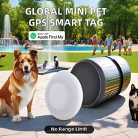 MFI Smart Mini Pet GPS Localisateur de clés Portée illimitée 'Find My' Anti-Lost Tag Réseau 4G Global Air Travel Tracker de bagages