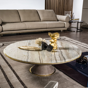 Living Room Furniture Low Round Nesting Italian Multifunctional Wooden Modern Luxury <b>Coffee</b> <b>Tables</b> Low Round Nesting <b>Coffee</b> - Product Image 5