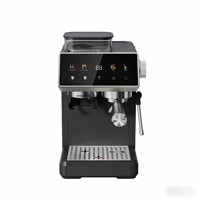 Machine à café intelligente professionnelle pour usage commercial, pression de la pompe 20 bars, écran tactile couleur programmable, mousseur à lait, capacité de 4 tasses