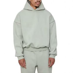 OEM personalizado de algodón de lana en blanco chándal de gran tamaño holgado Casual Joggers traje de chándal para los hombres - Product Image 1