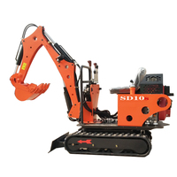Feito na china alta qualidade barato 0.8ton jardim fazenda mini máquina escavadora