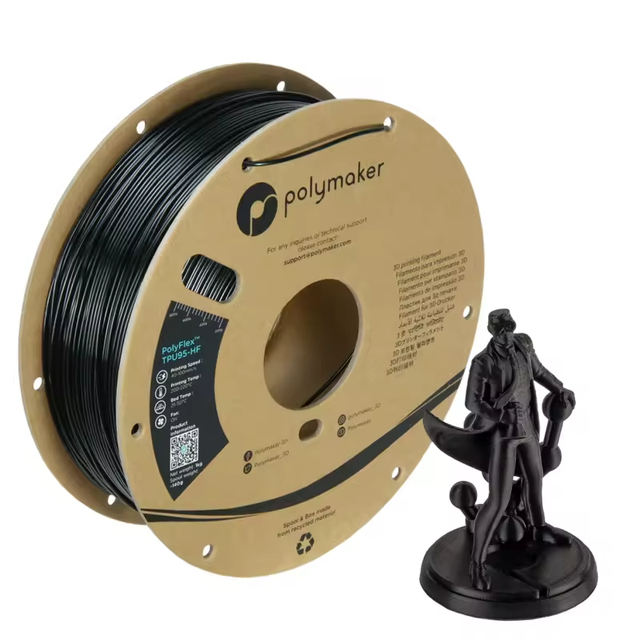 Polymaker PolyFlex TPU95 HF 3D Printer Filament 1.75mm 1kg UV Resistance Flexibility High Speed EASY PRINT