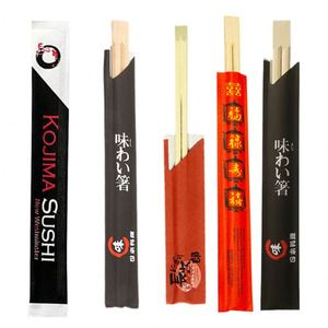 Factory Wholesale Customizable Printing High Quality <strong>Disposable</strong> Bamboo <strong>Chopsticks</strong> For Restaurant Hotel Parties - Product Image 1
