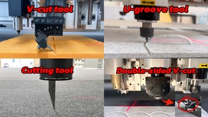 Machine de découpe CNC pour feutre PET, <span class=keywords><strong>outil</strong></span> de découpe de panneaux acoustiques <span class=keywords><strong>en</strong></span> feutre recyclé absorbant le son, couteau <span class=keywords><strong>oscillant</strong></span> avec certification CE EPR - Product Image 5