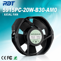 Ventilateur axial 200V AC à haut débit d'air pour armoire de ventilation et de refroidissement, 5915PC-20W-B30-AM0, ventilateur de dissipation thermique de qualité industrielle à roulement à billes