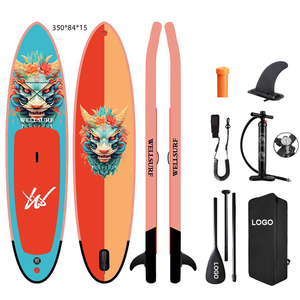 Tabla de Paddle Surf Inflable ISUP de 11'6/350cm, Estable, Colorida, para Yoga, de Fábrica Confiable - Product Image 1
