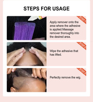 Marque privée Dentelle Dissolvant de colle Ensemble Perruque Adhésif Cire Bâton Cheveux Teinte Spray Extensions Perruques Outils Kits
