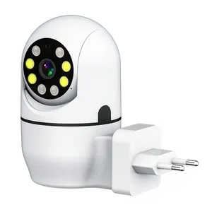 Slimme Socket Camera Draadloze Led Verlichting Full Color Nachtzicht Bewegingsdetectie App Jxlcam A11 Camera 'S
