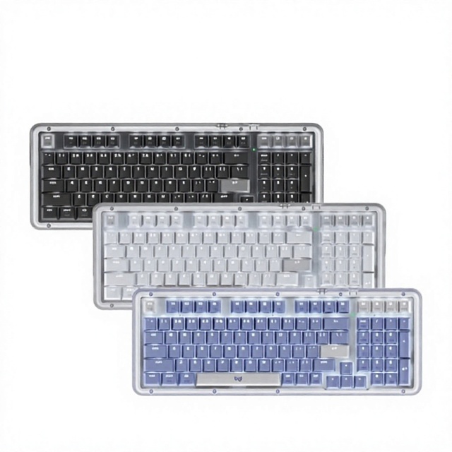 Alto Keys K98M Ergonomic Mechanical Keyboard Hot Swappable Marble Switch BT Wireless USB C Monochrome Backlit New Gaming Desktop