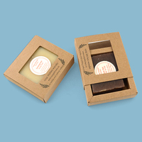 Boîte à savon ronde pliable personnalisée de 100 g, emballage de boîte à savon d'hôtel, enveloppe de boîte à savon personnalisée, type de boîte à dossier