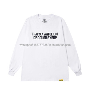 Felpa con Cappuccio di Alta Qualità 100% Cotone Abbigliamento Uomo Streetwear Maniche Lunghe 'THAT'S a AWFUL <span class=keywords><strong>LOT</strong></span> of COUGH SYRUP' Felpa Oversize per Uomo - Product Image 2