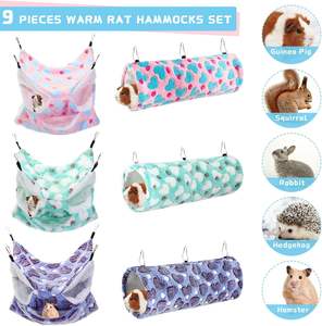 Nido Cálido para Pájaros, Hamaca de Felpa Suave para Mascotas, Cueva Colgante para Loros, Hámsteres, Chinchillas, Ardillas, Casa para Mascotas - Product Image 4