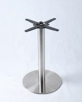 Base de table ronde en acier inoxydable à effet brossé Lifepursue avec option salle à manger et bar