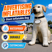 Perro Inflable Gigante Personalizado, Mascota Inflable Promocional de Dibujos Animados, Perro Inflable para Eventos Comerciales y de Marca