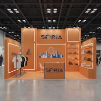 Murs d'affichage portables personnalisés pour salons professionnels avec éclairage LED et affiches rétroéclairées