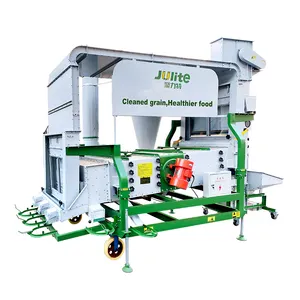 Factory Price Double Air Screen Sesame Seed Screen Cleaner Mobile Soybean Seed Cleaning Machine