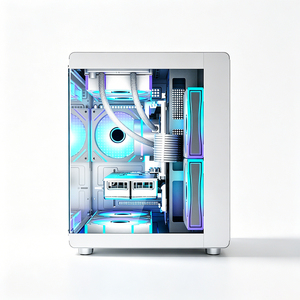 <span class=keywords><strong>PC</strong></span> Gamer de Alta Velocidad Personalizado al por Mayor con AMD R9 RTX 4080 Super, 64G, SSD de 2TB, Refrigeración Líquida RGB Blanca, Computadora de Escritorio - Product Image 2