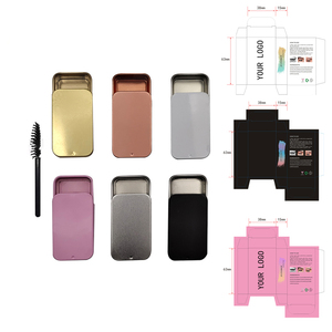 Boîte de <span class=keywords><strong>savon</strong></span> pour sourcils, boîte en étain, savonnette pour sourcils, naturelle, transparente, imperméable, 6 couleurs - Product Image 1