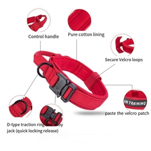 <span class=keywords><strong>Camouflage</strong></span> épais 1.5 pouces de large collier de chien en Nylon robuste collier tactique à boucle en métal à dégagement rapide pour chiens avec poignée - Product Image 4