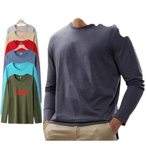 Unisex Heavy CVC Long Sleeve <b>T</b>-Shirt High Quality Men Women's Blank Plain Shirt Embroidery Printing Design Logo Knitted Solid - Product Image 1