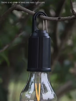Lanterne de camping rechargeable en forme de C, lumière LED de style rétro pour l'environnement, lampe au tungstène pour tentes, lanterne de camping en plein air