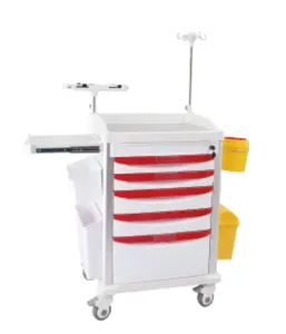 FuyouMed Hospital ABS plastic emergency vehicle medical recovery vehicle Computer Ward Inspection Cart medication delivery