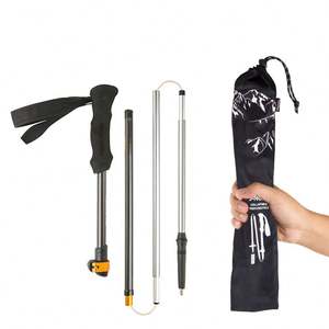 Outdoor <strong>Sticks</strong> Telescopic Climbing Equipment Aluminum <strong>Hiking</strong> <strong>Antishock</strong> For Old Walking <strong>Stick</strong> - Product Image 1