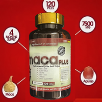 Capsules de Maca Plus 7500mg les plus vendues pour le remodelage des fesses et des hanches, 100% naturelles avec racine de Maca, Maca noire et Aguaje
