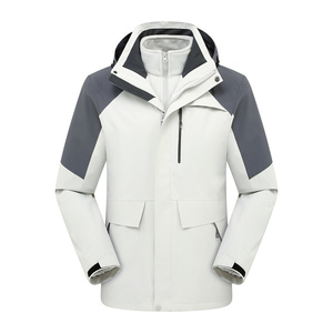 Veste imperméable 3-en-1 OEM pour hommes et femmes randonnée et camping en plein air, veste à capuche d'hiver - Product Image 1
