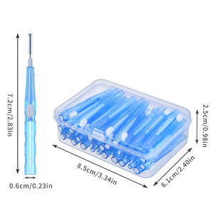 5 colores nuevo adulto 40 Uds cepillo <span class=keywords><strong>interdental</strong></span> herramienta de limpieza de dientes eficaz para el cuidado bucal cepillo <span class=keywords><strong>interdental</strong></span> - Product Image 2