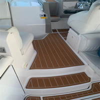 Plateforme de bain et cockpit pour bateau 2002 Cruiser Yachts 3470 Express, revêtement de pont en mousse EVA imitation teck, style SeaDek MarineMat, auto-adhésif