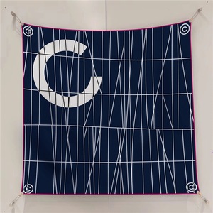 Nuevo Estilo 2024, Top Tubo con Cinturón y Pañuelo Cuadrado, Chal Grande de Seda para Playa y Verano, Protección Solar, 90cm, para Mujer - Product Image 6
