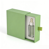 Boîte cadeau élégante en papier rigide blanc laminé mat, matériaux recyclés pour l'emballage de parfums et de cosmétiques, tiroir coulissant